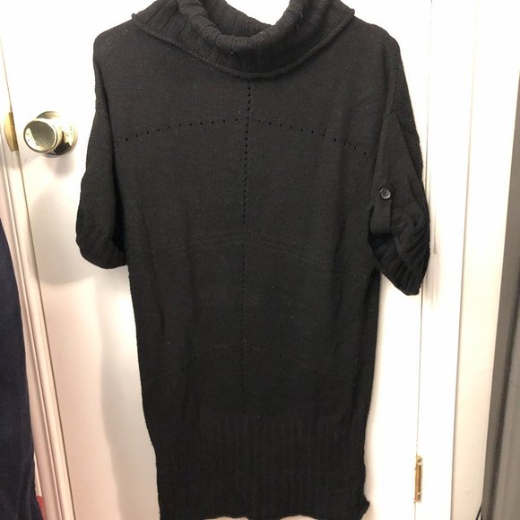 Black Knit Cowl Neck Tunic - Picture 6 of 10